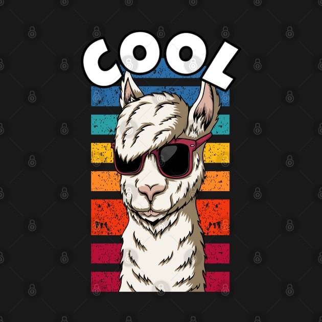 Cool Llama with Sunglasses by RockReflections