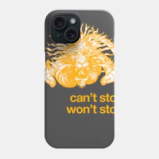 Yellow Dragon Can't Stop. Won't Stop. White. Phone Case