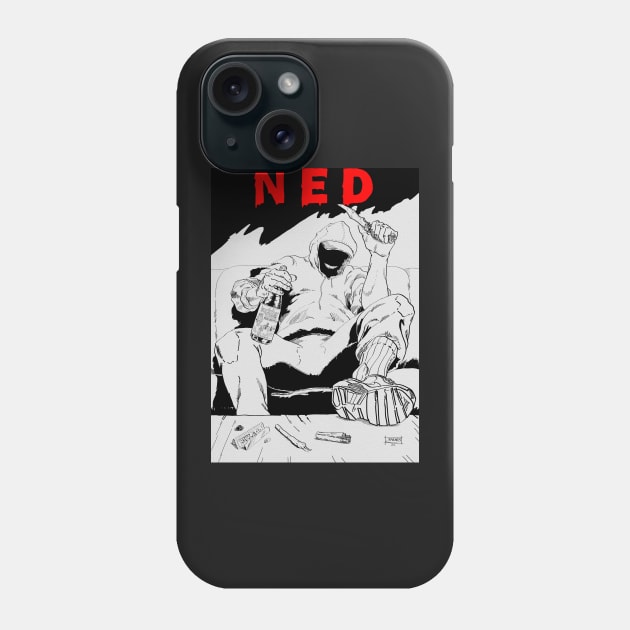 Inked NED Phone Case by BarnesComicArt