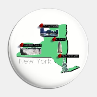 New York State Map Pin