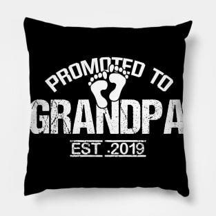 Promoted To Grandpa Est 2019 Pillow