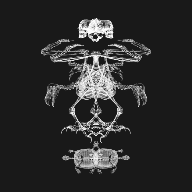 Bone Structure II - Digital Collage - T-Shirt | TeePublic