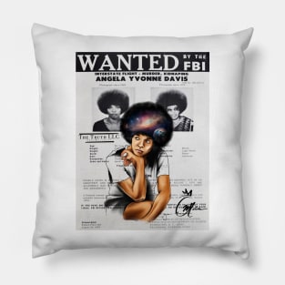 Wanted Angela Davis Pillow