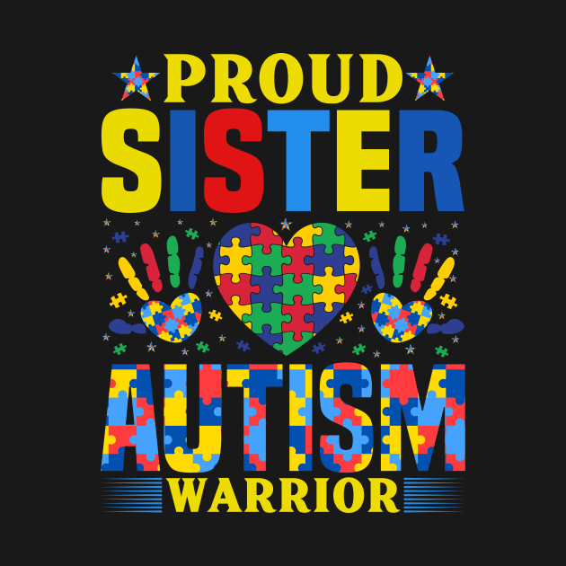 Sister of Autism Warrior Autism Awareness Gift for Birthday, Mother's Day, Thanksgiving, Christmas by skstring