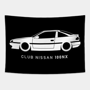 Nissan 100NX Club, Fan Art, Gift for him, Nissan Lover Gift, Nissan Fan Gift Tapestry