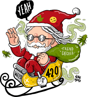 Santa Weed is Coming!! Magnet