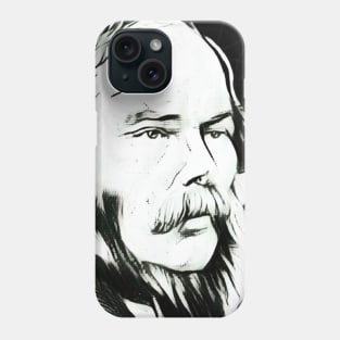 George Henry Lewes Black And White Portrait | George Henry Lewes Artwork 3 Phone Case