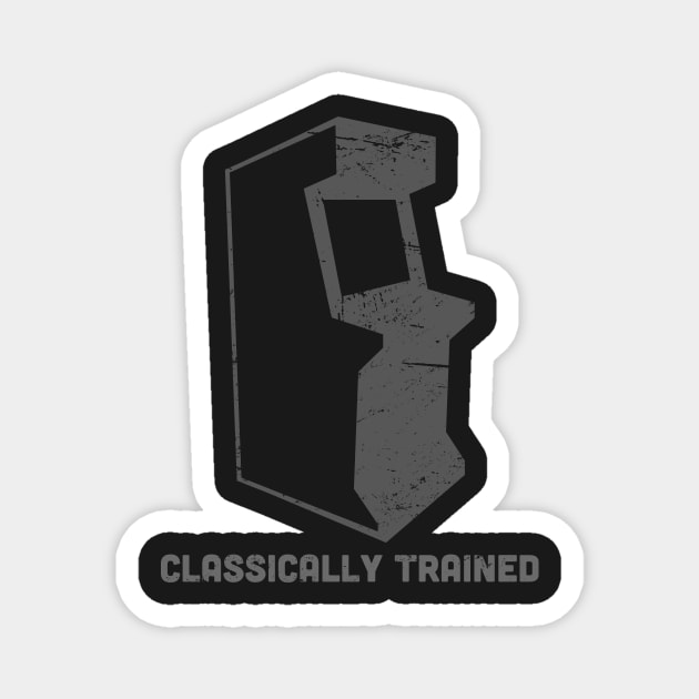 Classically Trained - Retro Arcade Game Magnet by MeatMan