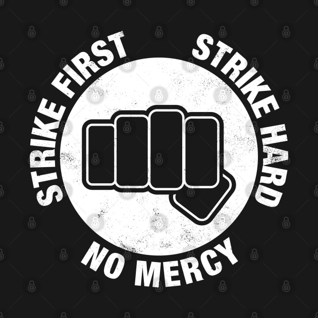 Cobra Kai Strike First, Strike Hard, No Mercy logo by wookiemike
