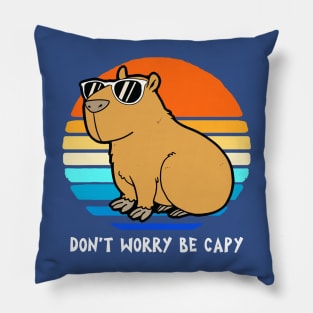 Don’t Be Worry Be Capy 1 Pillow