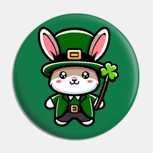 St Patrick's day bunny Pin