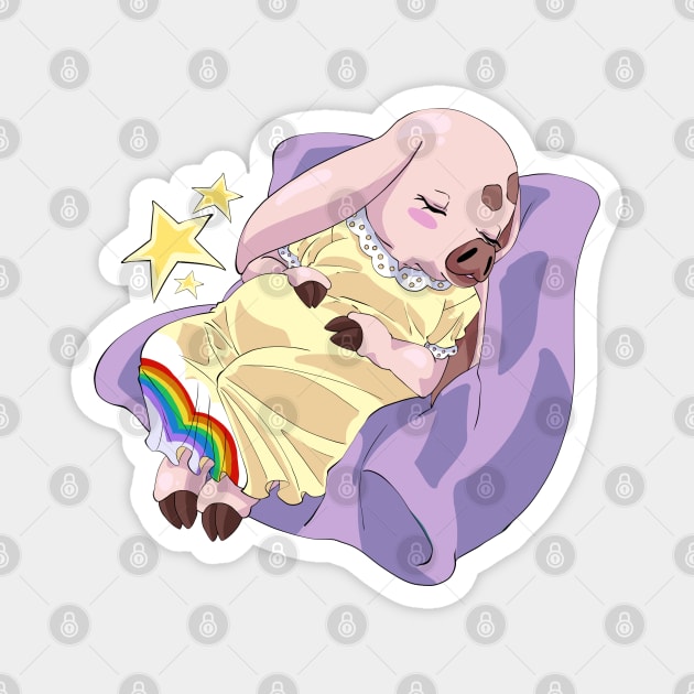 Bed Time Magnet by Rappig Crossing
