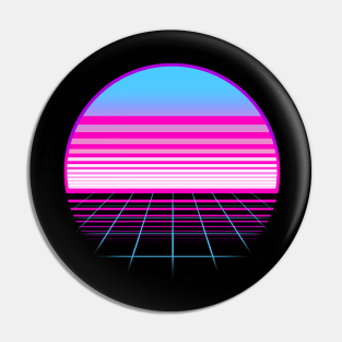 Trans Flag Sunset Pin