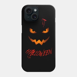 Creepy Pumpkin Face Phone Case