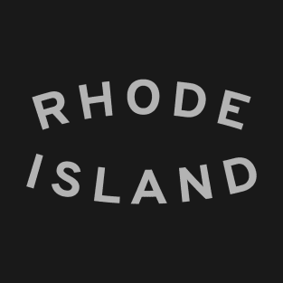 Rhode Island Typography T-Shirt