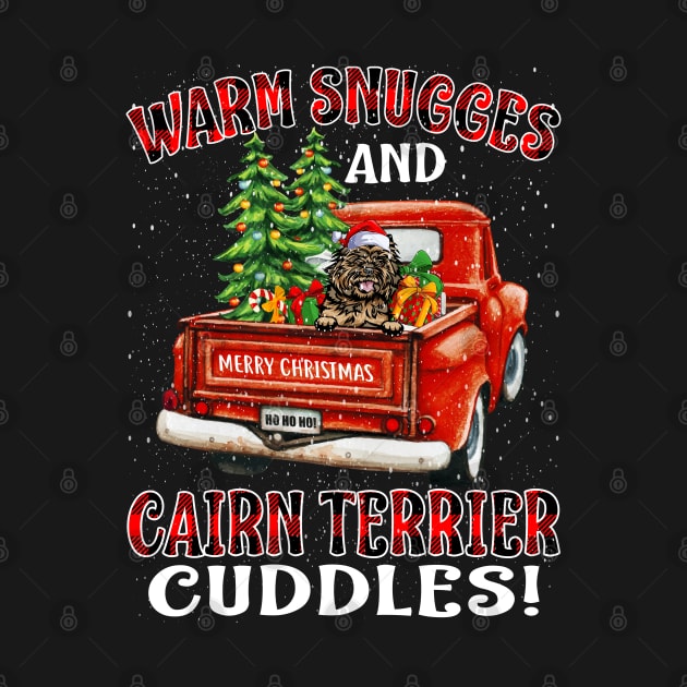 Warm Snuggles And Cairn Terrier Cuddles Ugly Christmas Sweater by intelus