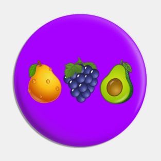 Grapes Pear Avocado Pin