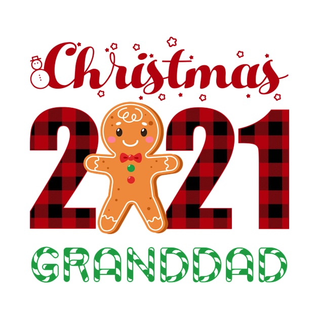Christmas 2021 Granddad Gingerbread Matching Family Pajamas by Hancy