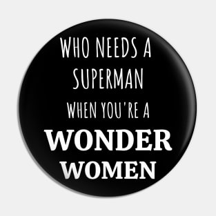 Wonder Women Pin