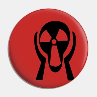 Halloween Nuclear Scary Face Pin