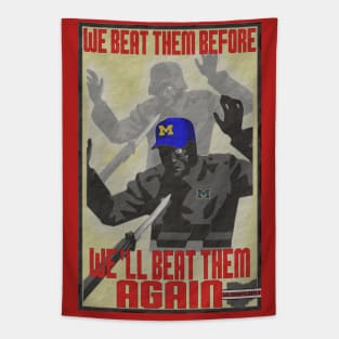 We'll BEAT Them Again Tapestry