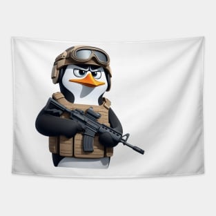 Tactical penguin Tapestry