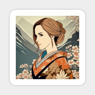 Emma Watson Ukiyo-E Magnet