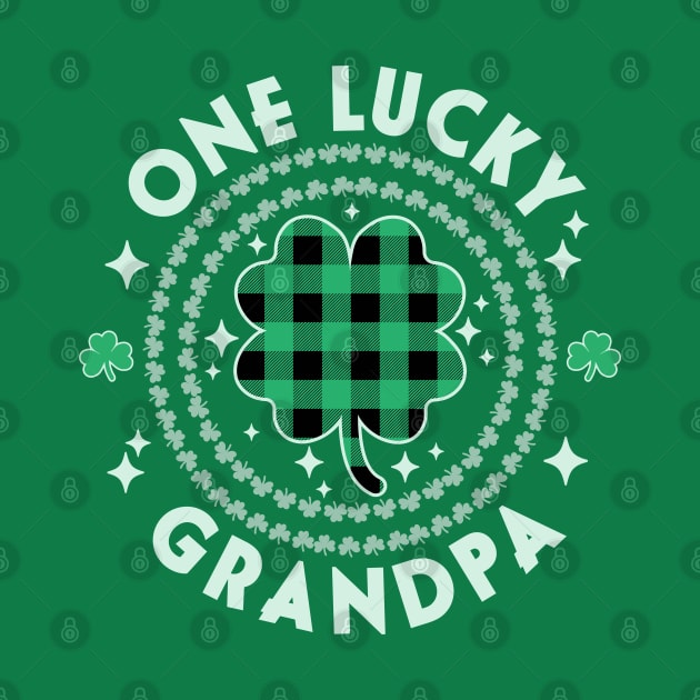 One Lucky Grandpa Green Irish Shamrocks St Patricks Day by OrangeMonkeyArt