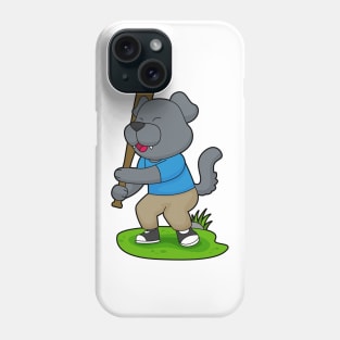 Dog Baseball Baseball bat Phone Case