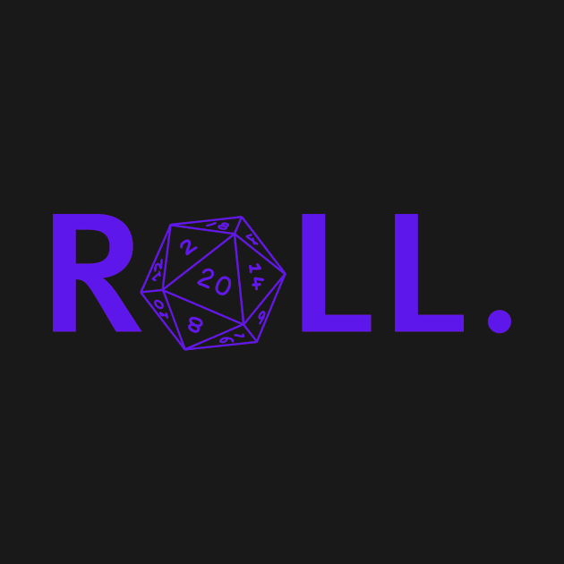 Roll. RPG Shirt purple by Pixel-Meanagerie