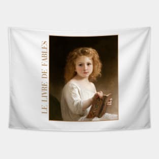 The Story Book by Bouguereau Tapestry