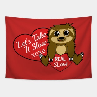 Take It Slow Sloth Tapestry