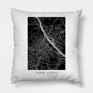 vienna maps poster minimalist Pillow