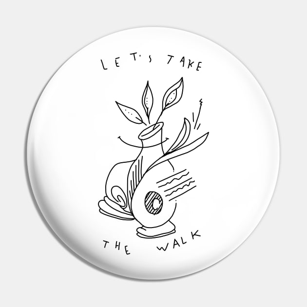 Let's Take The Walk Pin by wiwitaek