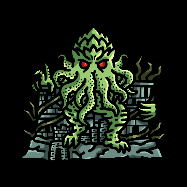 Ruler of the Abyss: Cthulhu on the Throne by Holymayo Tee