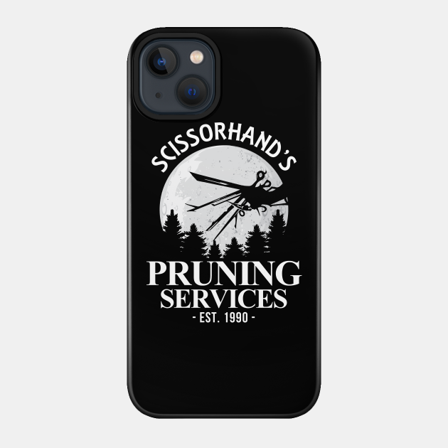 Edward Scissorhands Pruning Services - Edward Scissorhands - Phone Case