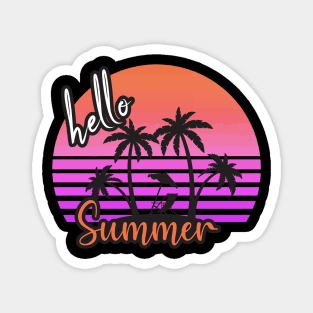 Beach Summer Sunset Magnet