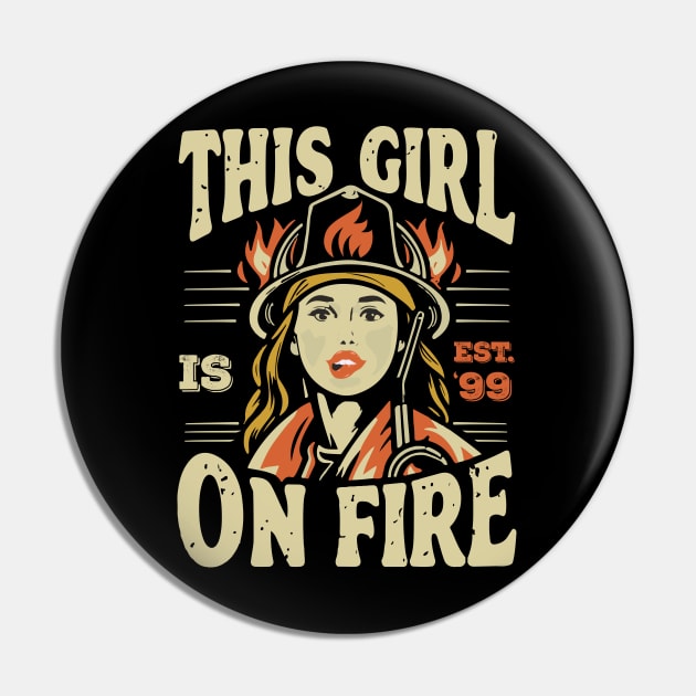 Fierce Firefighter Beauty Girl 99 Pin by ArtMichalS