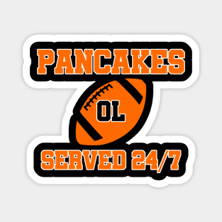 O-Line Pancakes Served 24/7 American Football Magnet