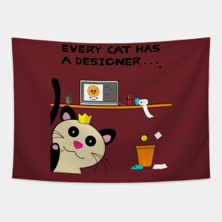 Every cat has a designer Tapestry