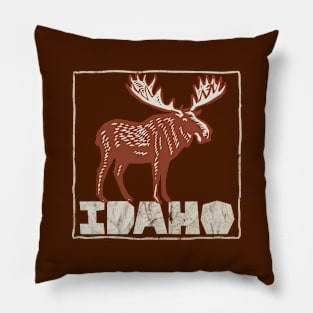 Idaho Moose Lover Idahoan Natives Residents Visitors Pillow