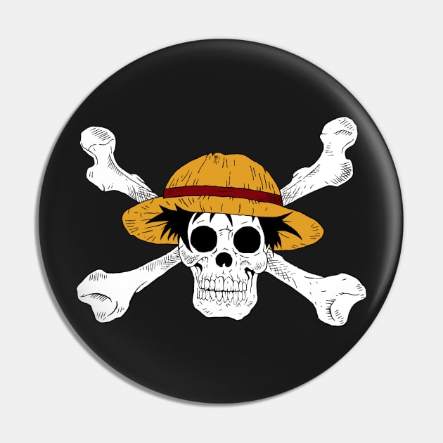 Luffy - One Piece Pin by zombirriondo