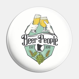 Beer People Cheers Logo Pin