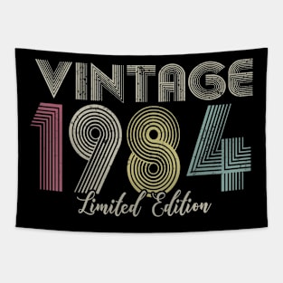 Vintage 1984 Limited Edition Men Women Birthday Tapestry