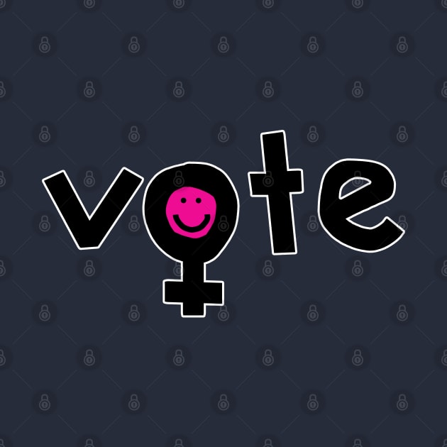 Vote for Womens Rights Female Gender Symbol by ellenhenryart