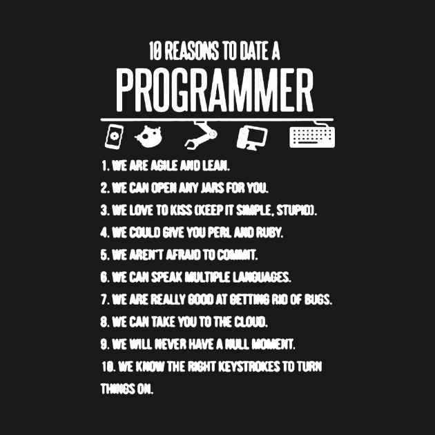 10 Reason To Date A Programmer by DesignShirt