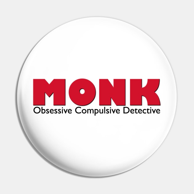 Monk - the Obsessive Compulsive Detective Pin by MurderSheWatched