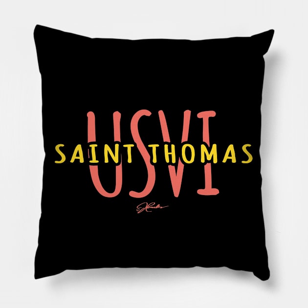 Saint Thomas, USVI (U.S. Virgin Islands) Pillow by jcombs