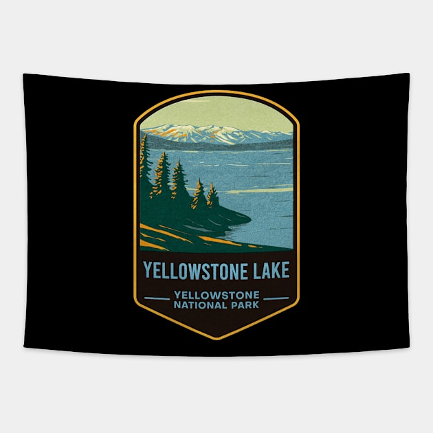 Yellowstone Lake Yellowstone National Park Tapestry by JordanHolmes