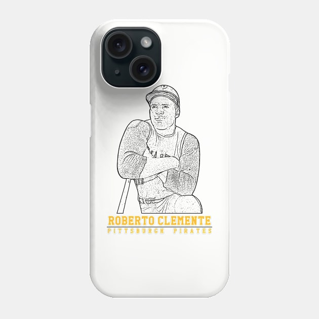 Roberto Clemente Phone Case by Aloenalone